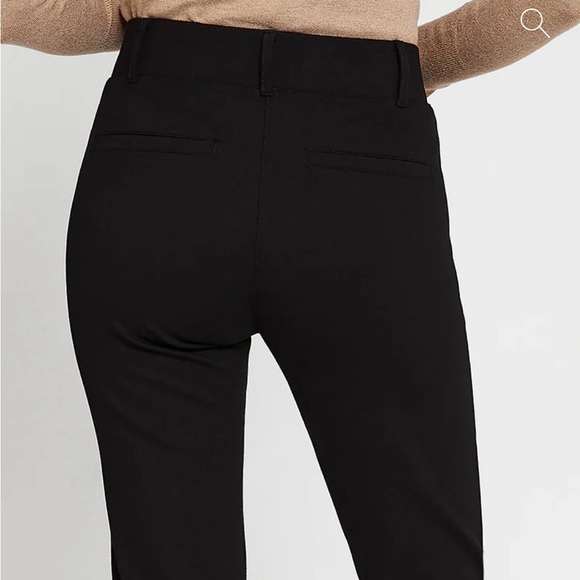 NWOT Betabrand Classic Dress Pant Yoga Pants Straight Black Size Large - Picture 5 of 11